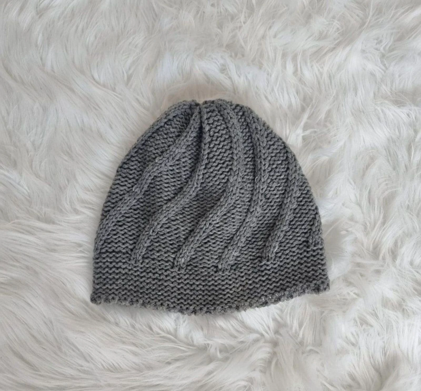 Grijze Gebreide Muts - Takko Fashion / Accessoires